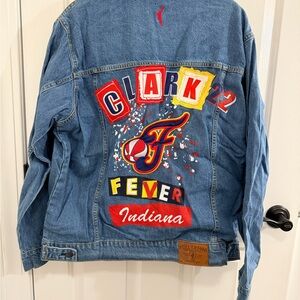 New FISLL Women’s Indiana Fever Caitlin Clark Denim Jacket